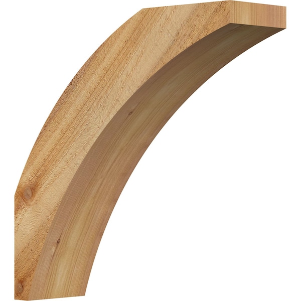 Ekena Millwork 4"W x 14"D x 14"H Thorton Rough Sawn Knee Brace, Western Red Cedar BRC04X14X14THR00RWR - main